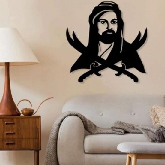 Holz Mdf Malerei mit doppelseitigem Klebeband an der Wand Größe 40x40 cm