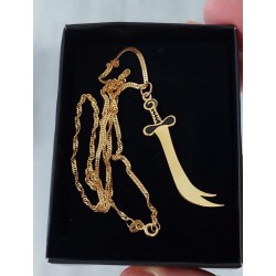 24 K Sterling Silber Zulfukar Halskette 24 K Sterling Silber Zulfukar Halskette