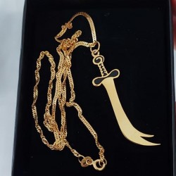 24 K Sterling Silber Zulfukar Halskette 24 K Sterling Silber Zulfukar Halskette