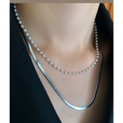 Mry Italienische Kette und Perlenkette Mry Italienische Kette und Perlenkette