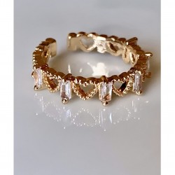 Mry Gold plattiert Zirkon Stein Ring 