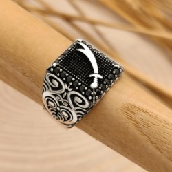 Zulfukar Ring aus 925er Sterlingsilber