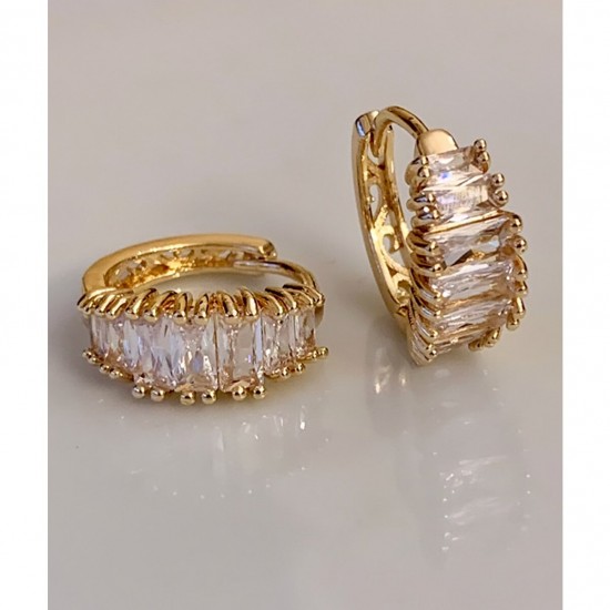 Mry-14 K vergoldete Zirkonstein-Ohrringe Mry-14 K vergoldete Zirkonstein-Ohrringe