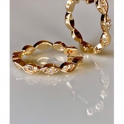 Mry-14 K vergoldetes Silber Ohrringe