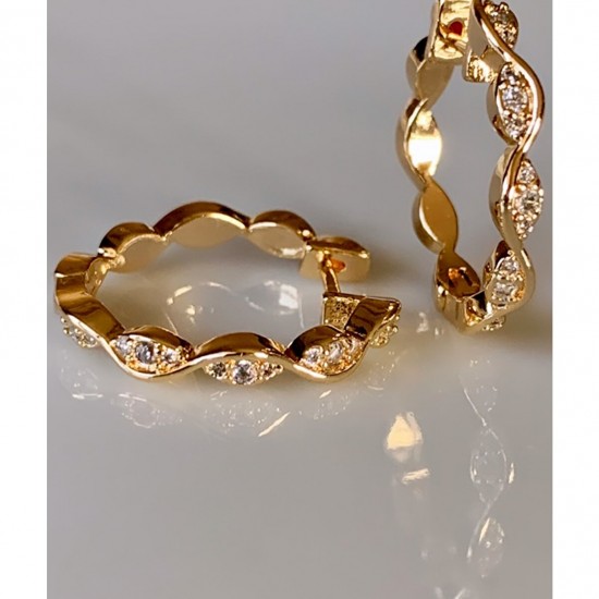 Mry-14 K vergoldetes Silber Ohrringe