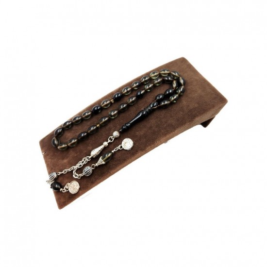 Gerstenschliff Gepresster Bernstein Rosenkranz Gerstenschliff Gepresster Bernstein Rosenkranz