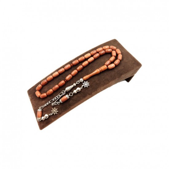 Bernstein-Rosenkranz mit Kapselschliff zum Quetschen Bernstein-Rosenkranz mit Kapselschliff zum Quetschen