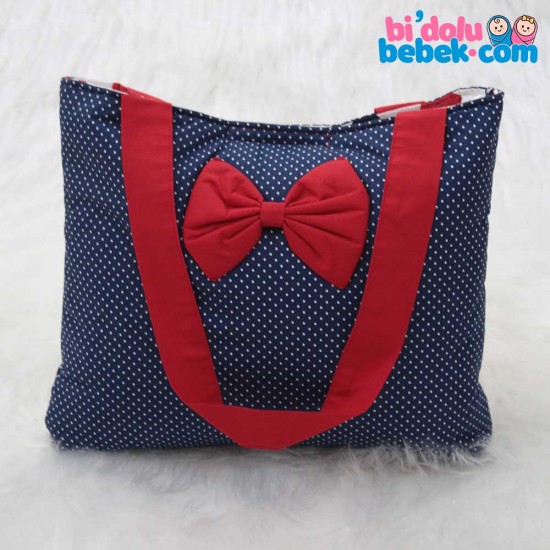 marineblau Stern gemusterte Tasche für die Mutter marineblau Stern gemusterte Tasche für die Mutter